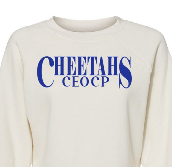 Cheetahs Crop Crew Sweatshirt