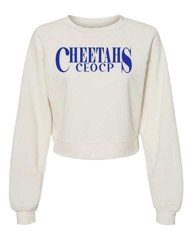 Cheetahs Crop Crew Sweatshirt