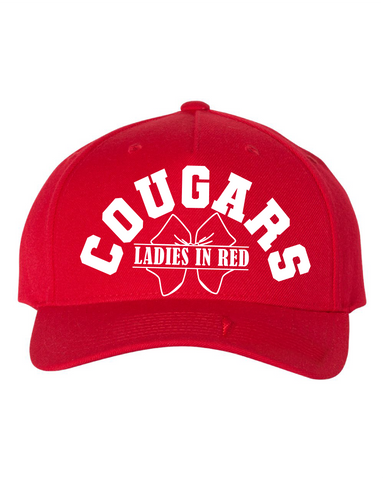 Cougars Ladies in Red Bow Snapback