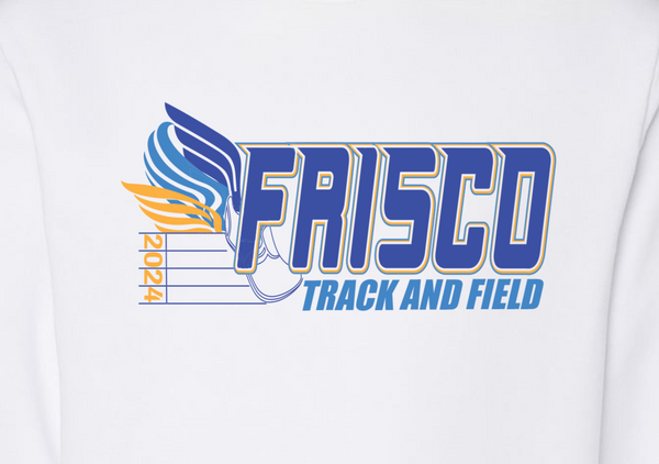 FHS Track and Field White Crewneck Sweatshirt