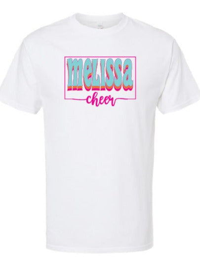 Customer Order for Melissa Cheer Team Shirts