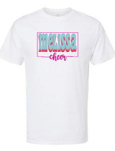 Customer Order for Melissa Cheer Team Shirts