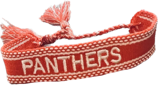 Panthers Embroidered Bracelets