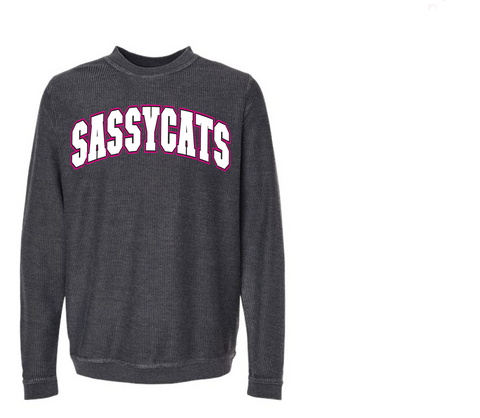 Sassycats Corded Crew Pullover