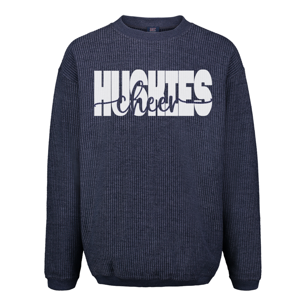 Huskies Inset Corded Crew Sweatshirt